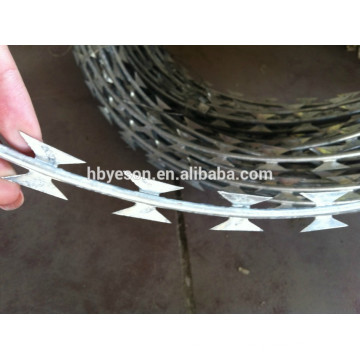 Le fil de rasoir galvanisé à bas prix / le fil de fer barbelé / le fil de rasoir